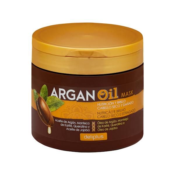 Маска Argan Oil Deliplus для сухого та пошкодженого волосся, 400 мл 8480000443380 фото